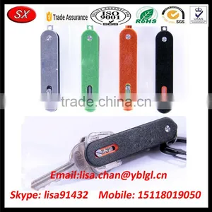 Sand Blast Aluminum CNC Key Holder With Various Color thumbnail-3