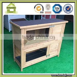 SDR020 Animal House Two-storey Double-decker Wooden Rabbit Cages thumbnail-5