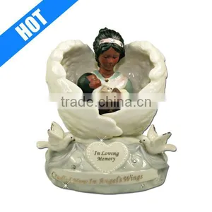Handmade Painted African American Baby Angel Figurines for Sale thumbnail-1