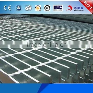 Wholesale Cheap Price Metal Floor Grates / Plain Type I Shape 25x5 Steel Grating / Serrated Steel Grating thumbnail-1