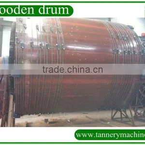 D4.2x4.2/4x4/3.5x3.5 Tanning Wooden Drum for Cow Cattle Buffalo Leather Wooden Drum thumbnail-1