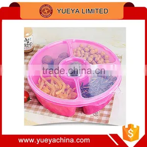5 Cells Round Shape Candy Fruit Dessert Bowl Dish Storage Box Home Decoration thumbnail-1