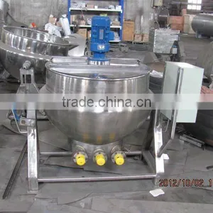 Electric Heating Tilting Jacketed Kettle With Mixer Scraper thumbnail-3