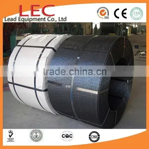 LEC Bridge Construction 7Wire HT ASTM A416 PC Steel Strand thumbnail-3