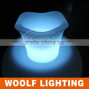 Garden Led Illuminating Plastic Flower Pot Color Changing thumbnail-2