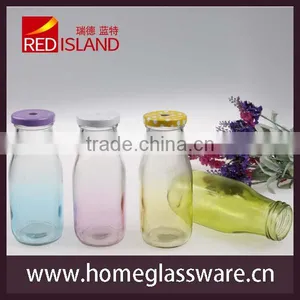 Small Glass Milk Bottle Juice Bottle 11oz thumbnail-5