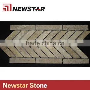 Newstar Tumbled Rock Natural Stone Travertine Tile Backsplash Mosaic thumbnail-1