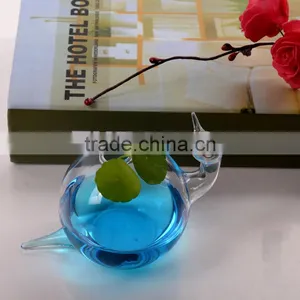 Indoor Creative Delicate Home Decoration Hydroponics Container Snail Shaped Glass Flower Vase thumbnail-1