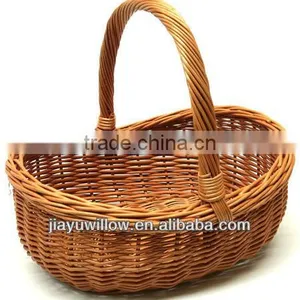 Environmental Handicraft Picnic Basket With Handle With Handmade thumbnail-1