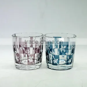 Bohemian Style Handmade 12oz Glass Cup Whisky Cup Water Cup Glassware thumbnail-2