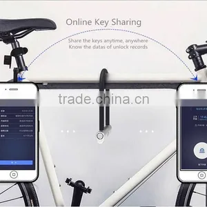 New Multifunctional Ultrasonic U Lock Smart Mobile Control Anti-theft Lock For Electric Verhicles/Motorcycles/Scooters/Bicycles thumbnail-3