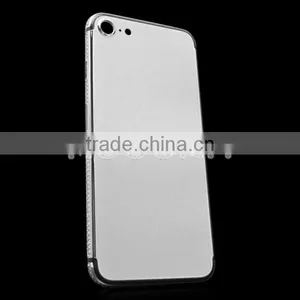 Gold Plated Back Housing, Diamond Back Cover for IPhone 7 Gold Housing thumbnail-2