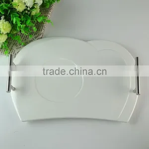 High-Quality Fine Porcelain, Porcelain Charger Flat Dinner Plates Dishes, Cheap White Porcelain Sandwich Plate for Home Use thumbnail-2