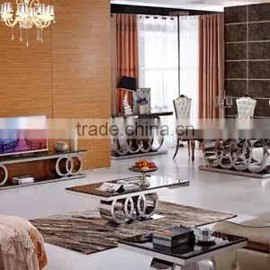 Hot Sale Marble Top TV Stand Modern thumbnail-3