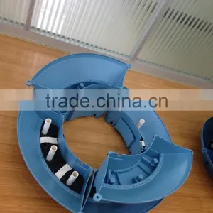 Modular Plastic Planters for Lamp Post Planters, Light Pole, Stackable Planters thumbnail-4