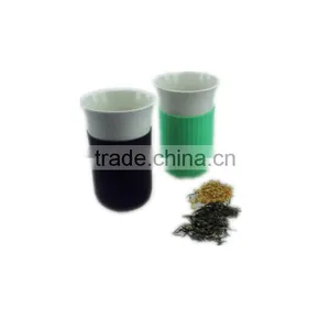 Disposable High Quality Bamboo Fiber Cup With Silicon Sleeve and Bamboo Lid thumbnail-6