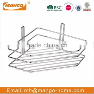 Chrome Plating Metal Wire Bathroom Corner Shelf thumbnail-2