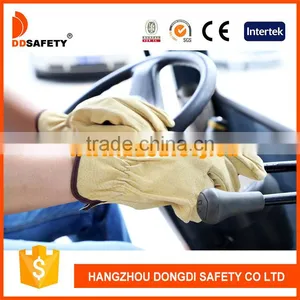 DDSAFETY Auto Luva De Couro Leather Glove Driver Pig Leather Gloves thumbnail-1