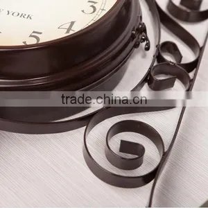 Cafe Retro Wall Clock , European Style Double Side Wall Clock thumbnail-3