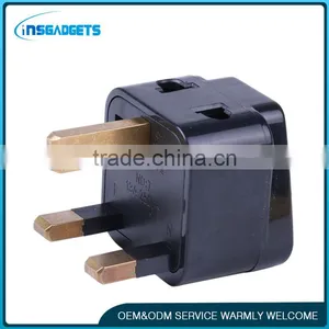 UK 3 Flat Pins 13A 250V AC Universal Accessory 2 Sockets Electrical Power Plug WDI-7 thumbnail-2