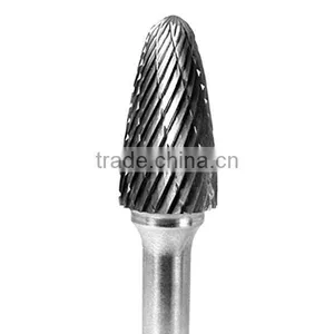 Tialn-coated Long Shank Tungsten Carbide Rotary File Polishing Burs of Plastic Tube Packing thumbnail-1