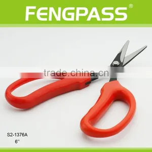 S2-1376A 6 Inch PP Handle With Stainless Steel Black Coating Blade Hot Sell High Quality Garden Scissors thumbnail-4