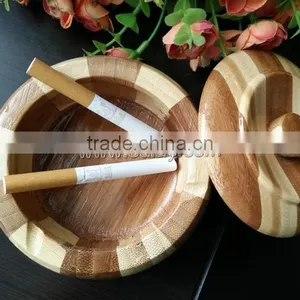 Bamboo Wood Smoking Accessory /custom Cigar Ashtray/car Ashtray thumbnail-1