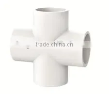 HIGH QUANLITY CROSS TEE OF PVC GB STANDARD PIPES & FITTINGS FOR WATER SUPPLY thumbnail-1