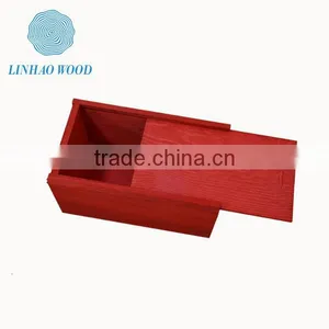 High Quality Natural Unfinished Luxury Wooden Gift Craft Box Wholesale thumbnail-1