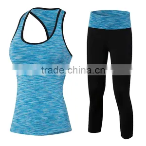 Women Sport Sets for Running Yoga Fitness Gym Girl Clothing Sports Bra and Sport Leggings Sportwear Suit for Woman thumbnail-1