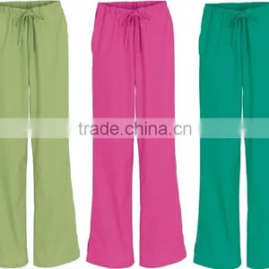 Doctor Uniform Workwear Scrubs Drawstring Flare Leg Pant thumbnail-2