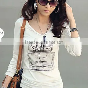 t Shirt Women Long Sleeve White thumbnail-1