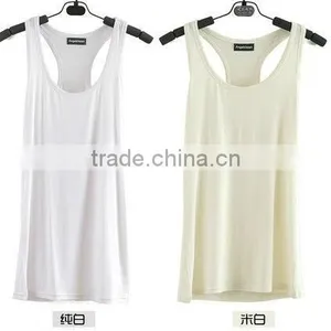 Ladies Blank Tank Tops Modal Fabric/good Quality Ladies Tank Top Wholesale thumbnail-1