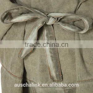 Custom Ladies Cropped Cotton Trousers Patterns New Design thumbnail-5