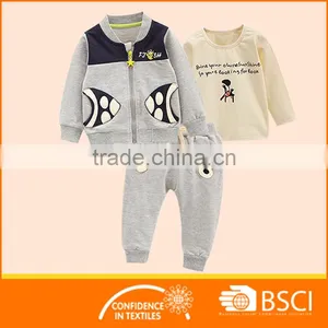 Baby Hoodies+T Shirt +Pant Girl Winter 3 Pcs Clothing Set thumbnail-1