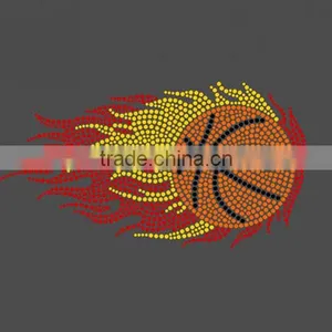 Wholesale Cheaper Custom the Burning of the Soul of Sports Rhinestone Heat Transfer thumbnail-2