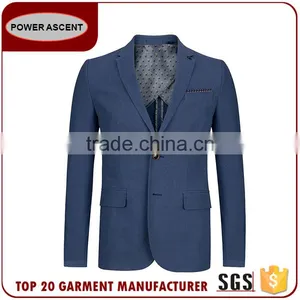 Wholesale Spring Summer Half Lined Polyester Viscose Jacket Blazer Best Brands Men'S Fashion Suit Design thumbnail-1