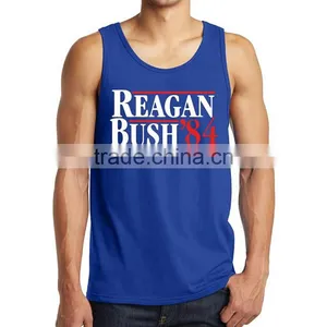Latest Fashion Design Custom Printing 100% Cotton Bodybuilding Stringer Wholesale Mens Tank Top thumbnail-3