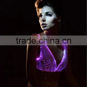 New Arrivals 2014 Fiber Optic Led Luminous Cheap Long Evening Dresses thumbnail-4