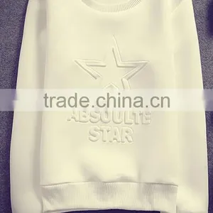 Fashion Scuba Crewneck Sweatshirt Embossed Pullover thumbnail-3