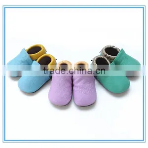 Rubber Sole Cute Kids Shoes Genuine Leather Baby Shoes thumbnail-1