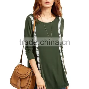 Fashion OEM Elegant Long Sleeves Knit Blouse Lady Plus Size Top for Wholesale thumbnail-3