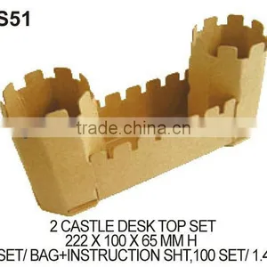 KID DIY MODEL (S51) 2 CASTLE DESK TOP SET thumbnail-1