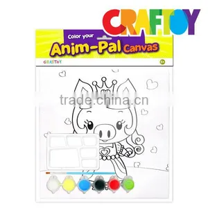 DIy Kit Toy do it Yourself Canvas Board Anim-Pal Princess Pig thumbnail-3