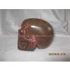 Natural Crystal Rock Stone Skull, Chicken Blood Stone Carving Crystal Skulls thumbnail-2