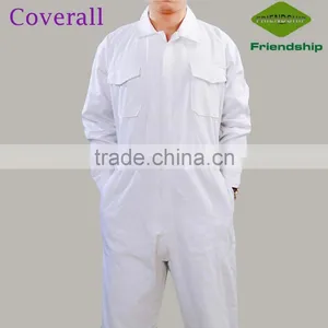 100% Cotton Man And Women White Color Safety Work Uniform Coverall thumbnail-1