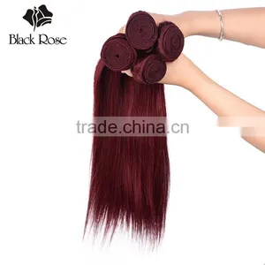 Black Rose Wholesale 3 Bundles Red Brazilian Hair Weave, Color 99j Virgin Brazilian Hair Bundles thumbnail-2