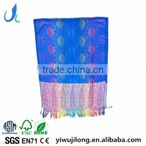 2017 Pashmina Scarf Ombre Rainbow Scarf Spring Fall Winter Scarf thumbnail-1