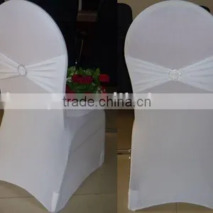 Spandex Chair Cover With White Lycra Band and Buckle thumbnail-1