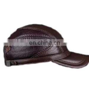 Black Brown Wine-red Unique Custom Leather Hat Baseball Hat thumbnail-4